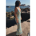 Show Me Your Mumu  Vacay Tank Coverup in White Multi Floral Crochet M Photo 2