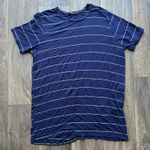 Brandy Melville Navy Striped T-Shirt Dress One Size Photo 0