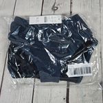 J.Crew  Textured curved-waist cheeky bikini bottom in Navy‎ L NWT Photo 8