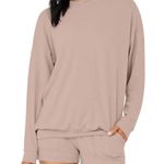 Alo Yoga  Soho Pullover in Dusty Pink Photo 3