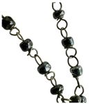 Blue and black beaded Y necklace Photo 10