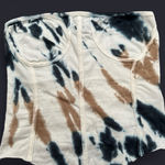 Pretty Little Thing Blue & Beige Tie Dye Corset Tube Top Photo 2