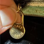 Vintage EUC Christian Koban Paisley Leather And Fabric Italian Purse Green Blue Photo 13