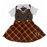 Harry Potter Gryffindor School Uniform Dress Costume Top Skirt Patch Women S Photo 0