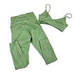 Well Being + Being Well Ashe 7/8 Leggings and Sports Bra in Loden Green Heather Size XS Photo 4