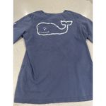 Vineyard Vines  Women's xs Long Sleeve Pocket T-Shirt Whale‎ Logo Blue Photo 3