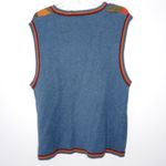Vintage Koret City Blues knitted zip up vest size large Red Photo 4