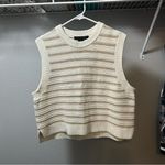 French Connection Sleeveless Striped Sweater XL Photo 1