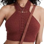 American Eagle Womens Sz Small Halter Top Crop Boho Hipster Festival Bohemian Photo 5