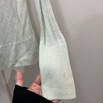 Club Monaco  Mint Sheer Back Linen Cardigan Size Small Photo 5