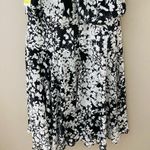 Just Taylor High Neck Floral Dress Black/White Sz 4 Black Photo 10