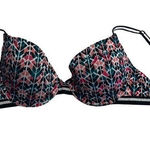 Just Be , Women’s Geometric Bra, 34B, Black, Green, Peach, Pink, Silver. Photo 0