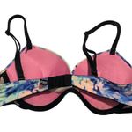 PINK - Victoria's Secret  Bra Wear Everywhere Super Push Up Tie Dye Blue 32B Photo 1