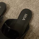 MIA Porsha black patent mules size 6 Photo 9