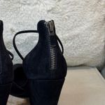 Eileen Fisher  Black Suede Wedges Photo 5