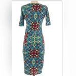 LuLaRoe  Julia Kaleidoscopic Print Dress Multi Color Abstract. Photo 2