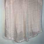 Cynthia Rowley  S Tank Top 100% Linen Pink Scoop Neck Photo 5