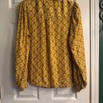 Rachel Zoe Mustard Patterned Blouse Photo 1