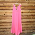 Mac Duggal  49454 Womens Pink SLEEVELESS V NECK BOW DETAIL MERMAID GOWN Photo 10