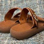 Ancient Greek Sandals Women's Preveza Comfort Leather Slip On Sandals in All Tan Size 5 Photo 3