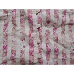 Victoria's Secret Striped Cami Women XS Tank Crop Top Pink Floral Lace Oversize Photo 2