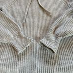 Gap Chunky Ribbed Knit Hooded Sweater Gray Cotton Womens Size Small Photo 2