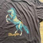 Wrangler  Womens Brown Graphic Short Sleeve Tee Western Horse Size XXL Photo 1