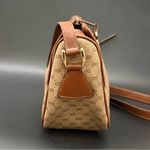 Gucci Vintage Micro GG Supreme PVC Canvas Brown Leather Trim Shoulder Bag Photo 1
