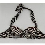 Antonio Melani  Swim Bikini Size L Animal Print Halter Rhinestone Sexy Vacation​​ Photo 1