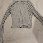 Garage  Grey Long Sleeve Cropped Photo 0