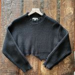 Wild Honey Distressed Cropped Sweater Photo 0