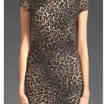 Torn By Ronny Kobo Kaitlyn Pleated Brown M Animal Print Mini Dress NWT $480 Photo 4