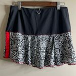 Lucky in love snake print athletic skort large 12 Black Photo 1
