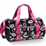 Danz N Motion Lips X Lipstick Sequins Rollbag Black & Pink Photo 0