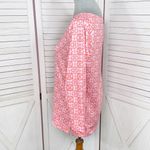 Vineyard Vines  Sankaty Printed Boat Neck Shirt Coral Pink Small Photo 1