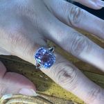 Natural Lavender Amethyst Sterling Silver Ring Size 9 Photo 3