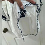 Chic Connection White And Blue Coastal Cowgirl Boho Mini Dress (Size M) Size M Photo 6