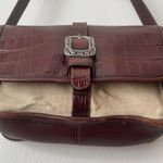 Brighton Vintage  Western Buckle Croc Shoulder Bag Photo 3