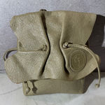 Carlos Falchi Vintage Mini Disco Crossbody Bag Tan Photo 0