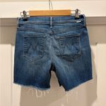 MOTHER Denim MOTHER The Vagabond Cuff Distressed Denim Shorts Size 25 Photo 3