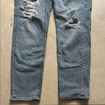 American Eagle  Outfitters Blue Boyfriend Jeans with Distressed Details Photo 2