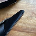 Christian LaCroix Black Satin Formal Slingback Pumps Rhinestone Buckle Size 36 6 Photo 5