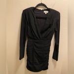 Revolve Ronny Kobo Mariana Long Sleeve Mini Dress Black Size XS Photo 2