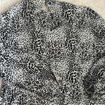 ZARA  Black And White Leopard Print Midi Dress Photo 2