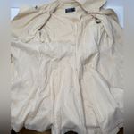 American Living Trench Coat Womens Size 14 Beige Pleated Classic Preppy Khaki PI Photo 5
