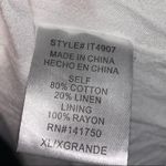 Orange Creek  Brown Polka Dot Linen Top Photo 5