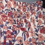 Kendall + Kylie ’s Orange Multicolor Floral Wide Elastic Waist Full Short Skirt L Photo 2