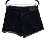 Rag and Bone Maya High Rise Black Denim Shorts Button Fly Sz 29 Distressed Raw Hem Photo 1