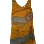 Abstract Patterned Sleeveless dress Gold Photo 0