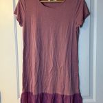 India Boutique Dusty Pink Ruffle Bottom Cotton Dress One Size Size undefined Photo 5